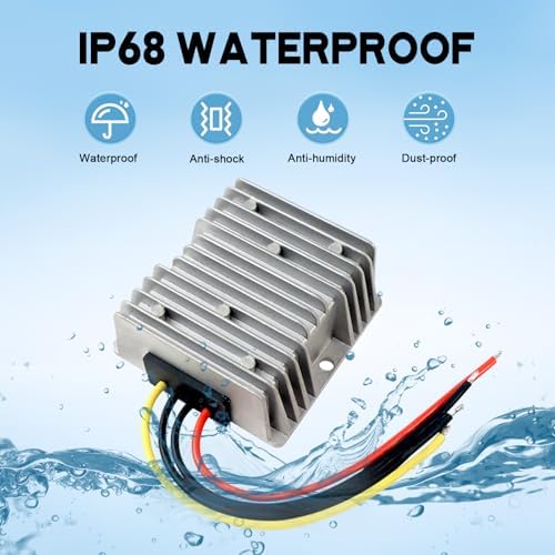 High-Efficiency Waterproof DC Step-Up Converter – 120 W 5 A Voltage Booster for Boats, Trucks, and Vehicles – Reliable 12 V to 24 V Power Supply Module with IP68 Durability and Versatile Compatibility – Perfect for Enhanced Electrical Performance