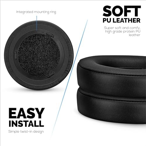 Transform Your Gaming Experience with Brainwavz Premium Replacement Ear Pads for Corsair Virtuoso RGB Wireless & XT Headsets – Ultra-Soft PU Leather Cushions Engineered for Lasting Comfort, Superior Fit, and Exceptional Sound Isolation – Ideal Upgrade for Extended Play Sessions and Seamless Compatibility