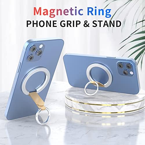 Magnetic 2-in-1 Phone Grip & Kickstand – Rapid X Snapo for i Phone 12-15 Series – Lightweight Aluminum Holder with 360° Flexibility and Enhanced Compatibility – Perfect for Hands-Free Viewing in Multiple Colors