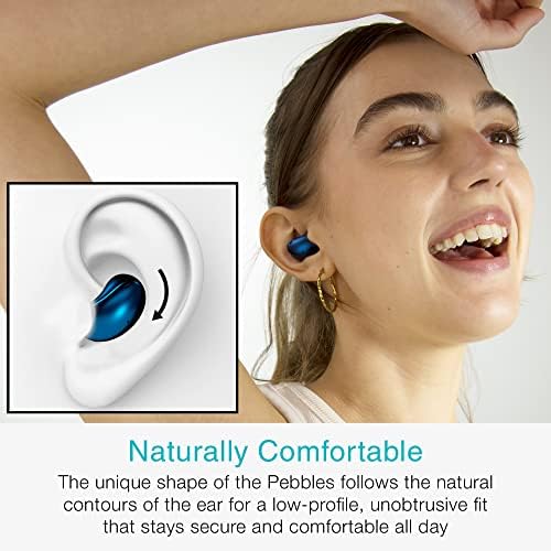 MEE audio Pebbles True Wireless Earbuds – Ultra-Light Bluetooth 5.3 Headphones with Noise-Cancelling Microphone for Sports, Gaming, and Workouts – Sleek Sapphire Design for Unmatched Comfort and Connectivity