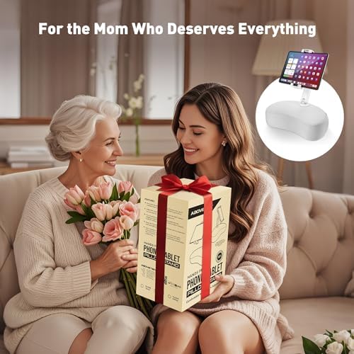 Revolutionize Your Device Experience with the Above TEK 360° Adjustable Tablet Pillow Stand – Ergonomic Bean Bag Holder for Hands-Free Use in Bed or Lap, Compatible with 4.7″ to 12.9″ Tablets and Phones, Perfect Gift for Moms – Stylish Gray Design for Enhanced Comfort and Convenience