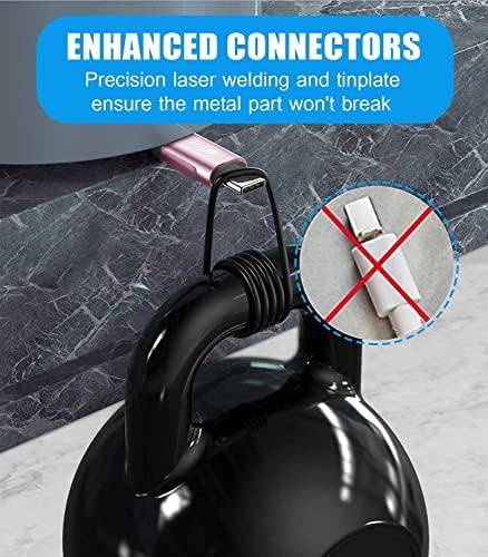 sweguard Premium USB Type C Charger Cable Trio – Versatile 3-Pack (6.6 ft, 3.3 ft, 1.5 ft) for i Phone 16, Samsung Galaxy S24, and Universal Devices – Fast Charging Nylon Braided Cords for Enhanced Durability and Performance – Ideal for Home, Office, and Travel