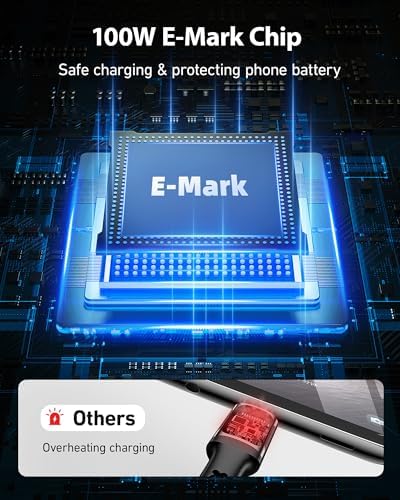 15 FT USB C to USB C Charging Cable – 100 W Braided Fast Charger for i Phone 16/15/Pro/Plus/Pro Max & Samsung Galaxy S23 – Durable, Tangle-Free Design for Efficient Data Transfer & Versatile Use – Perfect for Home, Office, and On-the-Go Charging Solutions