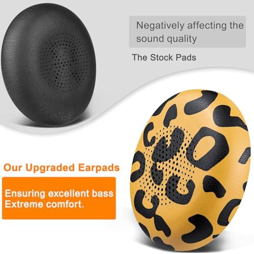 Premium SOULWIT Replacement Earpads for Jabra Evolve2 65 & 40 – Ultra-Comfort Protein Leather Cushions for Enhanced Sound Isolation and Longevity – Effortless Installation in Sleek Black Finish – Perfect On-Ear Headset Upgrade for Extended Listening and Productivity