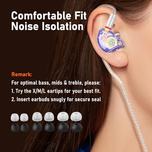 Unleash Exceptional Sound Quality with Vibes 202 MC USB-C Wired Earbuds: Premium Hi-Fi Audio, Advanced Noise Isolation, Ergonomic Comfort for i Phone 15/16 – Built-In Microphone for Effortless Communication & Durable Silver-Plated Cable – Includes Portable Case for On-the-Go Convenience