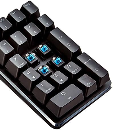 Elevate Your Productivity with the Qisan Wireless Bluetooth Mechanical Numeric Keypad – Compact 21-Key Layout Featuring Cherry MX Blue Switches for Optimal Tactile Feedback – Ideal Ergonomic Solution for Financial Cashiers and Securities Professionals – Portable, Durable Design for Seamless Integration Across Devices and Clutter-Free Workspaces – Enhance Your Efficiency Today!