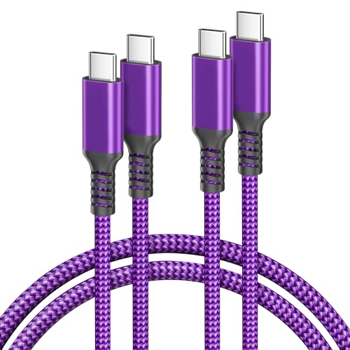 Basesailor 10 ft USB C to USB C Power Delivery Charging Cable – 100 W Fast Charger for i Phone 16/15 Pro Max, Mac Book, i Pad Air 4/5, Mini 6, and Samsung Galaxy S22/S23/S24/S25 – Durable 2 Pack for Enhanced Speed and Efficiency