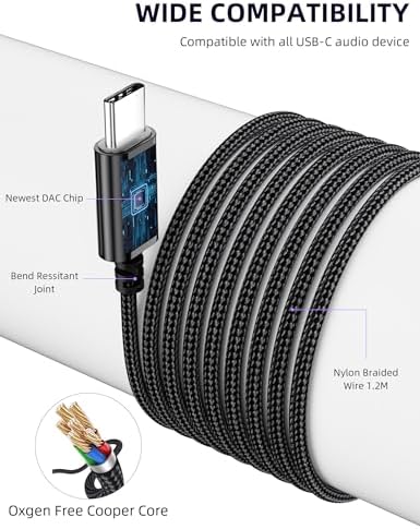 Elevate Your Audio Experience with Premium USB C Noise-Canceling In-Ear Headphones – High-Fidelity Wired Earbuds for i Phone 16 Pro Max, i Pad A16, and Android Devices – Integrated Microphone & Effortless Volume Control for Music, Calls, and Gaming – Perfect Compatibility with Samsung Galaxy Series and Google Pixel 9 – Durable Design for Long-Lasting Use and Seamless Plug-and-Play Convenience