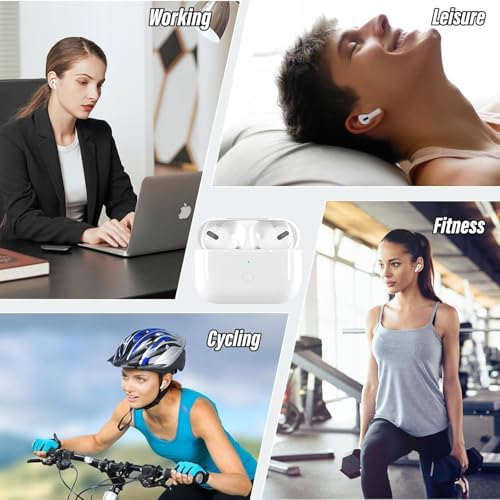 Next-Generation Bluetooth 5.3 Wireless Earbuds – Immersive Deep Bass & Cutting-Edge Noise Cancelling for an Enhanced Audio Experience – 30-Hour Playtime with Ultra-Lightweight Comfort – Seamlessly Compatible with i Phone & Android for Active Lifestyles