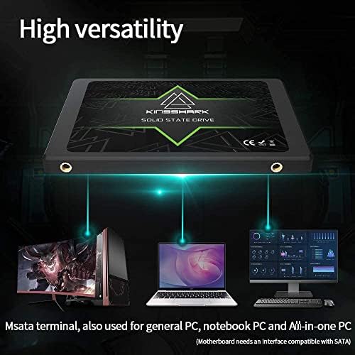 Transform Your PC Performance with Kingshark 64 GB SATA III SSD – 5 Pack of Ultra-Fast Internal Solid State Drives for Seamless Computing – Experience Lightning-Fast Data Transfers & Broad Compatibility for All Your Devices