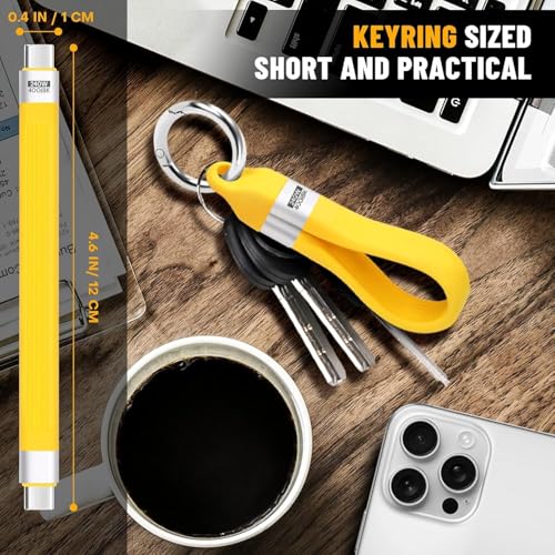 USB 4.0 Date Cable Portable Keychain 0.42ft, 240W 5A Fast Charging USB C Cable, 40Gbps Data Transfer, 8K 60Hz Video Display for iPhone 16 15 Pro Max, iPad, Thunderbolt 4/3, Hub, External SSD (Black) – Enhanced Compatibility and Speed