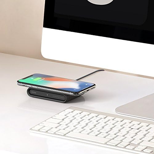Upgrade Your Charging Game with the i Ottie i ON Wireless Duo Charger – Google-Certified Dual Power Hub Featuring 10 W Smartphone Stand & 5 W Accessory Pad for Effortless Qi Charging of Pixel Devices, Stylish Dark Grey Finish Enhances Any Space – Complete with Power Cable & Adapter for Instant Setup and Optimal Performance