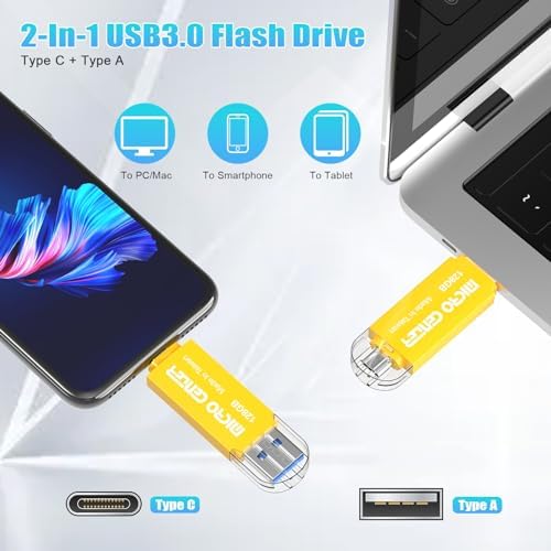 Unlock Ultimate Storage Freedom with the Micro Center 512 GB Super Speed 2-in-1 USB Flash Drive – Dual Connector Type C & Type A for Lightning-Fast Transfers up to 150 MB/s, Perfect for Android Smartphones, Tablets, and PCs – Compact, Durable, and Ready for On-the-Go Data Management!