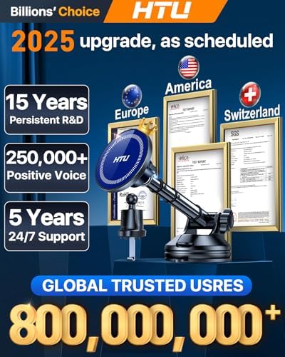 2025 Enhanced Mag Safe Car Phone Mount – 80 LBS Ultimate Suction Power & Military-Grade Strength for i Phone 16, 15, 14 Pro Max & Mini – 360° Rotatable Magnetic Holder for Secure Dashboard & Windshield Use – Effortless Navigation & Hands-Free Communication