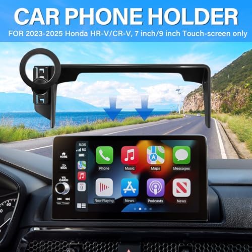 Custom-Fit 360-Degree Rotation Car Phone Holder for Toyota Corolla 2019-2025 & Corolla Cross 2022-2025 – Hands-Free Cell Phone Cradle with 8-Inch Screen Compatibility – Elevate Driving Safety and Convenience with Sturdy, Easy-Install Mount