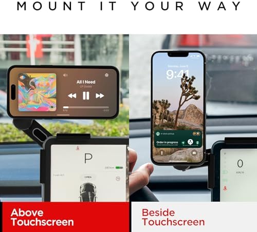 Transform Your Tesla Driving Experience with the Premium Magnetic Phone Mount – Tailored for Model 3, Y, X, and S (2022) – Powerful Magnetic Grip for Unwavering Stability – Mag Safe Ready for Effortless Use – Quick Tool-Free Installation – Stylish Black Finish Enhancing Your Vehicle’s Interior – The Ideal Companion for Hands-Free Navigation and Enhanced Connectivity