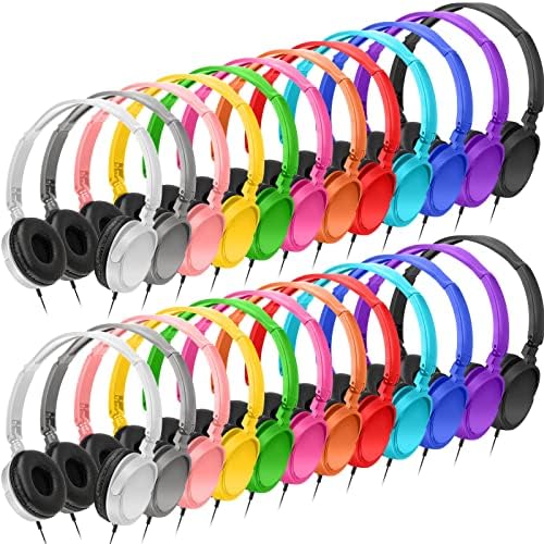 Bulk 24 Pack Colorful Wired Headphones for Classroom Use – Durable and Comfortable Audio Solution for Students, Perfect for Engaging Learning and Group Activities, Ideal Gift Choice for Educational Environments Bulk 24 Pack Colorful Wired Headphones for Classroom Use – Durable and Comfortable Audio Solution for Students, Perfect for Engaging Learning and Group Activities, Ideal Gift Choice for Educational Environments