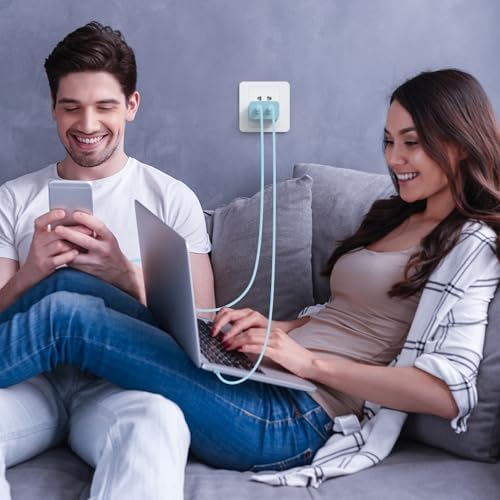 Dual-Port 45 W USB-C Wall Charger for Samsung Galaxy S25/S24 Ultra – Super Fast Charging with 2-Pack 6.6 ft Cables, PD 3.0 & PPS Technology for Enhanced Compatibility and Performance – Ideal for Mobile Professionals and Families