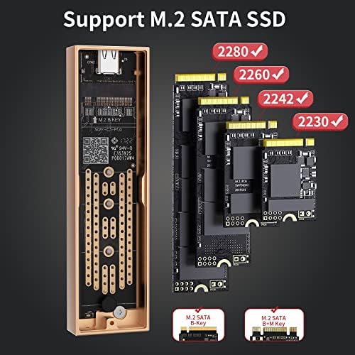 Transform Your Data Storage with the SAN ZANG MASTER M.2 SATA SSD Enclosure – Ultra-Fast USB C 3.1 Gen2 to SATA 3.0 (6 Gbps), Supporting 2280/2260/2242/2230 Drives, Featuring UASP and TRIM for Enhanced Performance, Compact and Portable Design for Effortless File Management, Perfect for Professionals and Everyday Users