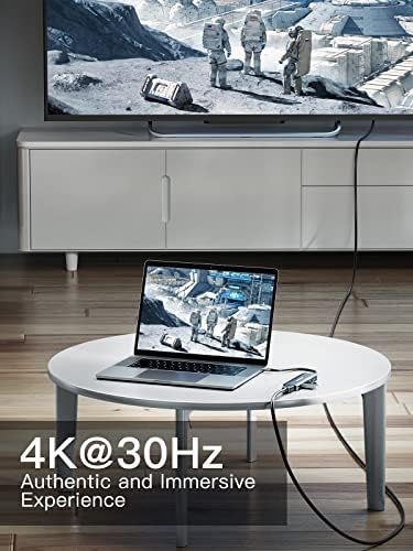 Transform Your Tech Experience with the Dockteck 7-in-1 USB C Hub Multiport Adapter – Ultimate 4 K HDMI, High-Speed Ethernet, 100 W PD Charging, Dual USB 3.0 Ports & SD/TF Card Reader for Mac Book, i Pad, HP, Dell XPS & More – Perfect for Seamless Connectivity and Enhanced Productivity!