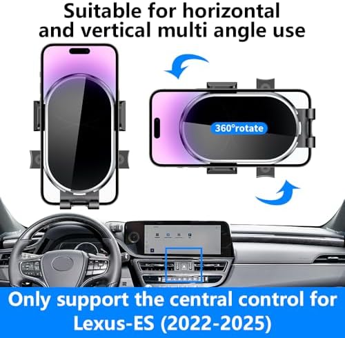 Lexus ES 350 & ES 300 h Custom-Fit Car Phone Holder (2013-2018) – Premium Dashboard Mobile Phone Mount for Safe Navigation & Hands-Free Calls – Enhanced Stability & Easy Installation – Sleek Auto Accessory for Modern Driving