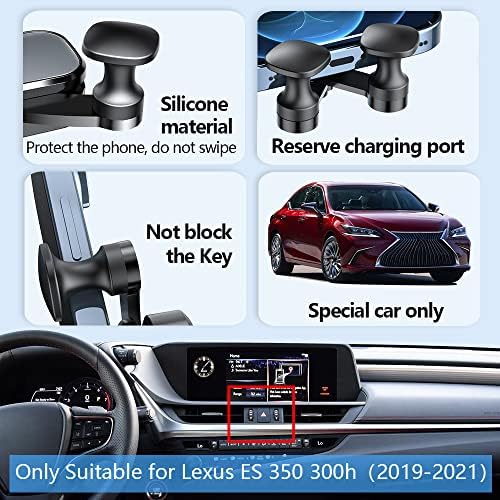 Custom-Fit Car Phone Holder Mount for Lexus ES 350, 300 h & 250 (2019-2021) – Premium Smartphone Bracket for Enhanced Driving Safety and Style, Easy Installation & Universal Compatibility