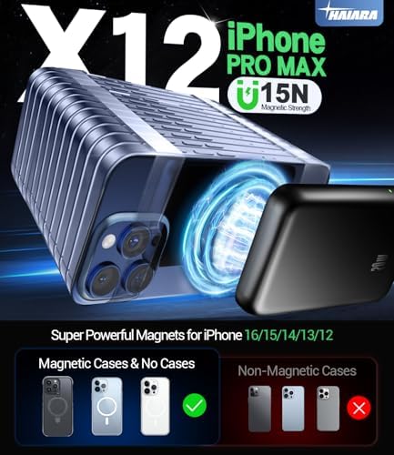 Magnetic Slim Power Bank for i Phone – 10,000 m Ah Ultra-Thin Wireless Charger with 20 W Fast Charging – Lightweight and Compact Design for Travel & Outdoor Use – Enhanced Compatibility with i Phone 16/15/14/13/12 Series – Reliable Safety Features with Dual LED Indicators – Perfect for Active Lifestyles and Daily Carry – Snap-On Convenience for Hassle-Free Charging