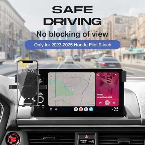 Ultimate Car Phone Holder for 2023-2025 Honda Pilot – Adjustable Air Vent Mount for 9-Inch Screens, 360-Degree Rotation, Hands-Free Use, Enhanced Stability & Compatibility for Seamless Navigation and Communication