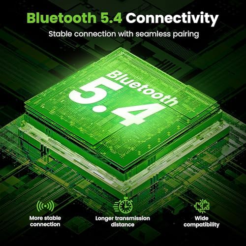 Elevate Your Audio Experience with GEARit True Wireless Bluetooth Earbuds – Seamlessly Compatible with i Phone & Android, 22-Hour Battery Life, and Advanced Active Noise Cancellation for Maximum Sound Clarity – Enjoy Immersive HD Audio, Effortless Smart Touch Controls, and Lightning-Fast 5.4 Bluetooth Connectivity for Your On-the-Go Lifestyle – Perfect for Commuters, Fitness Enthusiasts, and Everyday Use.