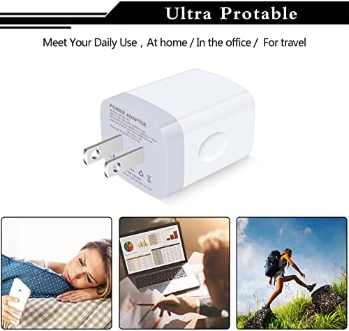 20 W Dual Port USB-C Fast Charging Power Adapter 3-Pack – Compact Wall Charger for i Phone 16/15/14/13/12/11 Pro Max, i Pad, and Samsung Galaxy S21/S20/S10 Plus – Travel-Friendly Design with PD & QC 3.0 Technology for Superior Device Compatibility and Efficiency