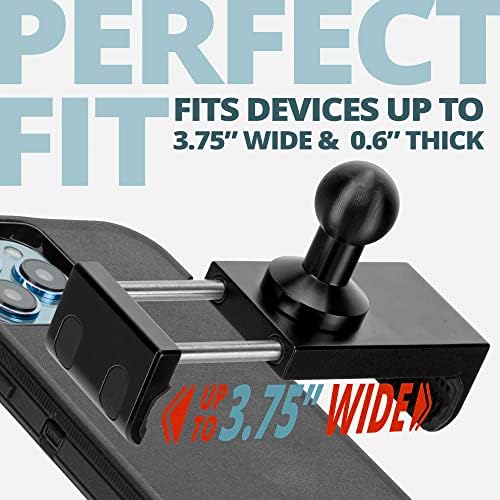 Tackform Enduro 20 LITE Premium Phone Holder – Heavy-Duty Aluminum Mount with Spring Tension for Trucks, Fleet Vehicles, and Off-Road Adventures | 20 mm Ball for Universal Device Compatibility and Quick Access