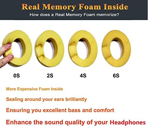 Transform Your Beats Studio Listening with Solo WIT Premium Replacement Ear Pads – Luxurious Soft Protein Leather Cushions Featuring Noise Isolation Memory Foam for Ultimate Comfort and Superior Sound Quality, Vibrant Orange Design for Enhanced Style with Studio 2 & 3 Headphones