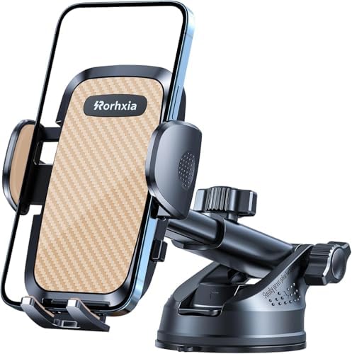 3-in-1 Phone Holders for Your Car [2025 Most Stable and Flexible Suction Cup] Vent Dashboard Windshield Cell Phone Car Mount Fit for iPhone, Samsung, All Phone – Enhanced Compatibility and Speed