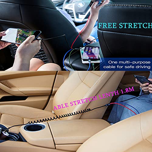 Versatile 3-Pack Nylon Braided 3-in-1 USB Charging Cable Set – Fast Charge with Universal Compatibility for Home, Office, and Travel – Durable, Tangle-Free Design for USB-C, Lightning, and Micro USB Devices