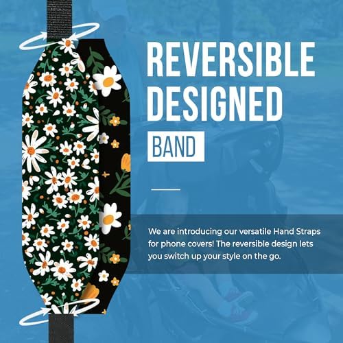Customizable Reversible Phone Grip Strap – Pack of 2 Anti-Slip Finger Holders for Secure Mobile Handling, Wireless Charging Compatibility, and Detachable Design for Enhanced i Phone Use and Comfort, Elevate Your Style and Functionality