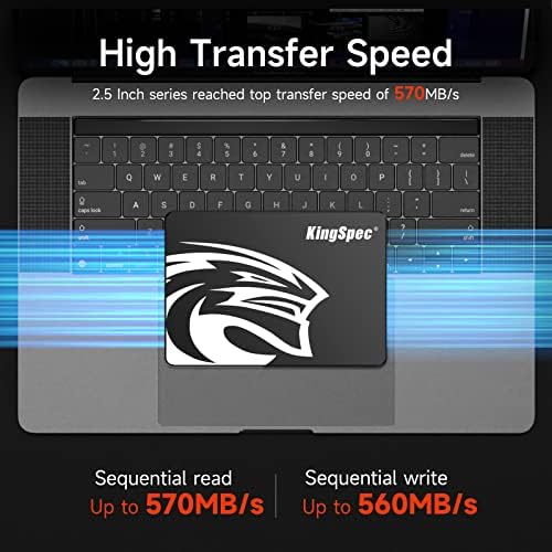 Upgrade Your Performance with King Spec 128 GB SATA III SSD – Lightning Fast 550 MB/s Read & 520 MB/s Write Speeds for Enhanced Laptop & Desktop Efficiency | Durable 3 D NAND Technology for Ultimate Reliability