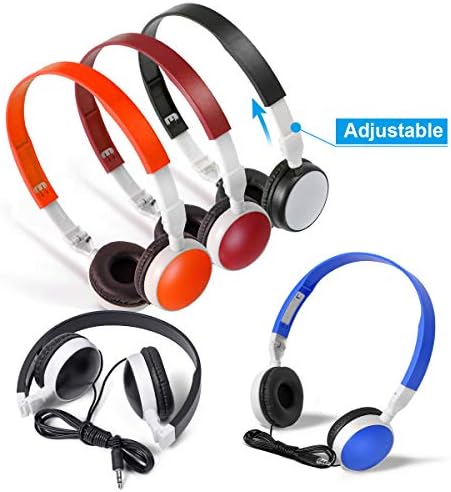Elevate Educational Engagement with 10-Pack Colorful Classroom Headphones for Kids – Foldable, Lightweight, and Device-Compatible – Ideal for Schools, Libraries, and Interactive Learning Environments – Durable Multi-Color Headsets for Enhanced Focus and Fun