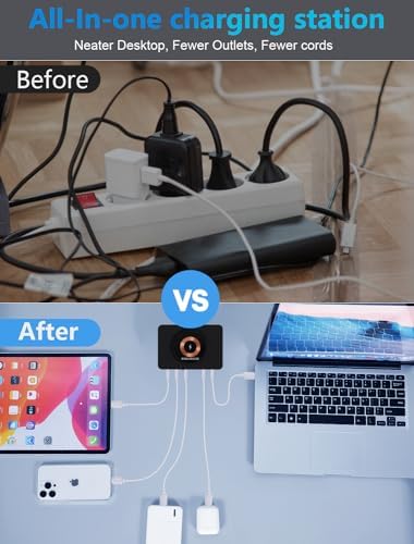 Ultimate 100 W 6-Port USB Charging Station – Fast, Efficient Multi-Device Charger Hub for Home & Office – Smart Technology for Optimal Charging Speed – Compact Design with Safety Features – Perfect for Smartphones, Tablets & More