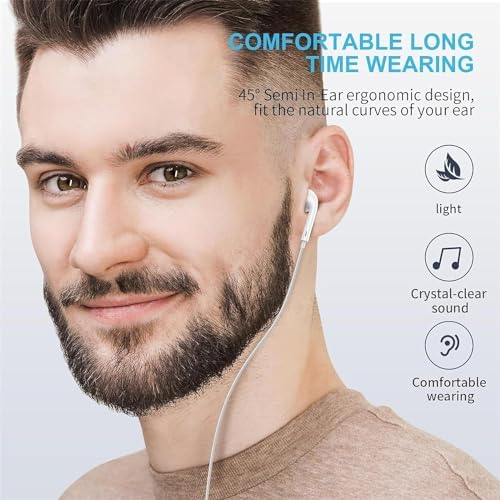 Ultimate USB C Earbuds Duo – Premium Wired Headphones with Noise Cancellation for i Phone 16/15 Pro Max Plus & Galaxy Devices – Exceptional Audio Clarity, Built-in Mic & Remote for Effortless Control – Perfect for Travel & Daily Use