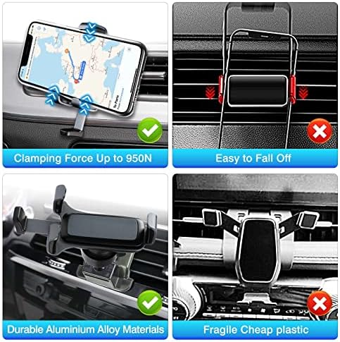 Premium Air Vent Car Phone Holder for BMW X3 (2018-2021) & X4 (2019-2021) – Secure, Hands-Free Smartphone Mount for 4-7 Inch Devices with Thick Cases – Effortless Installation & Enhanced Road Safety Accessory for BMW Drivers