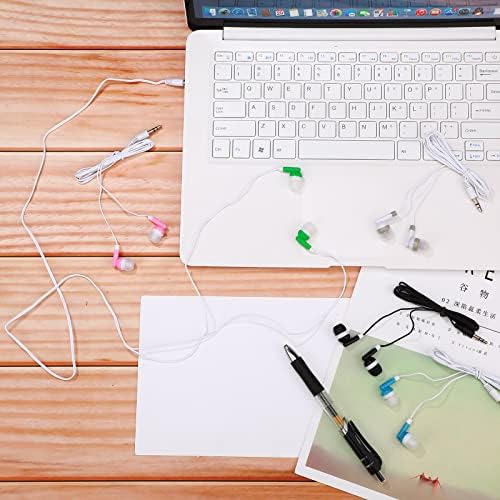 Vibrant 100 Pack Kids Wired Earbuds – Reliable Multicolor Earphones for Enhanced Classroom, Library, and Museum Learning – Lightweight, Durable Design with Superior Sound Quality for Engaging Educational Experiences