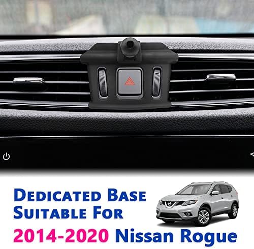 Enhanced Air Vent Phone Mount for 2014-2020 Nissan Rogue – Thick Case Compatible Mobile Holder for Safe Navigation and Hands-Free Calls – Universal Smartphone Cradle with 360-Degree Rotation and Easy Installation – Premium Auto Accessory for All Phone Models