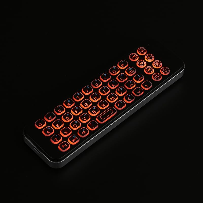 Experience Unmatched Control with the i Pazz Port Mini Bluetooth Keyboard – Portable Handheld QWERTY Design with Backlit Keys for Effortless Navigation on Fire TV Stick 4 K Max, HTPC, and IPTV – Rechargeable and Ergonomically Crafted for Ultimate Comfort and Compatibility