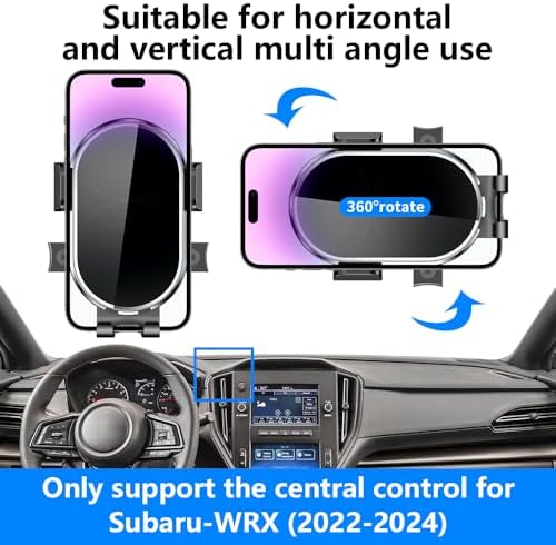 Subaru WRX, Crosstrek, and Impreza Phone Holder – 2022-2025 Dashboard Mount for Seamless Navigation and Communication – Durable, Adjustable, and Stylish Auto Accessory for Enhanced Driving Experience