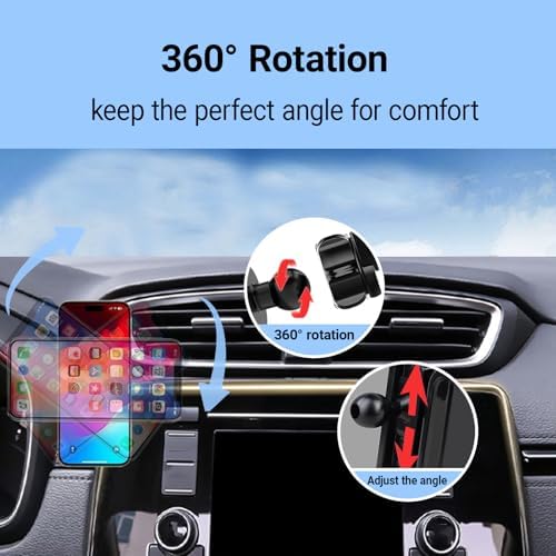 Honda CR-V 2017-2022 Magnetic Phone Holder – Premium 360° Rotating Car Mount with Mag Safe Compatibility for Ultimate Safety and Accessibility, Ideal for 5 & 7 Inch Displays
