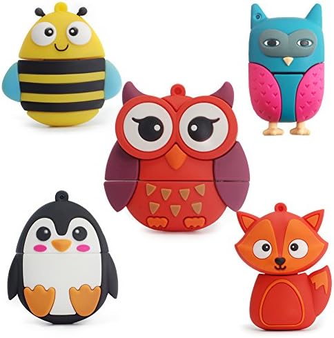 LEIZHAN 16 GB Fruit-Shaped USB Flash Drive Set – Adorable Pineapple, Carrot, Banana, and Strawberry Designs for Fun Data Storage – Perfect Gift for Students and Professionals – 64 GB Total Capacity with Enhanced USB 2.0 Compatibility – Lightweight and Durable Memory Sticks for Easy File Transfer and Backup