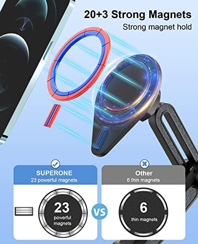 Transform Your Driving Experience with the SUPERONE 2025 Mag Safe Cup Holder Charger – 15 W Fast Charging Solution for i Phone 16, 15, 14, 13, 12 Pro Max, Plus, and Mini – Features Adjustable Gooseneck for Optimal Viewing and Stability – Perfect Accessory for On-the-Go Professionals and Tech Enthusiasts. Effortlessly power your devices while navigating with hands-free convenience. This innovative cup holder mount ensures a secure fit in standard cup holders while providing rapid 15 W charging for your latest i Phone models. Designed for maximum compatibility, the adjustable gooseneck allows you to customize the angle for easy access, making it ideal for GPS navigation or hands-free calls. Crafted from durable materials, the SUPERONE charger is built to endure daily use while maintaining sleek aesthetics. Experience ultimate convenience and stay connected on the road with this cutting-edge charging solution that blends practicality with modern design. Perfect for tech-savvy users looking for reliable performance and efficiency in their automobile accessories.