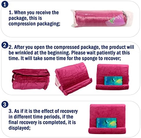 Ultimate Comfort Multi-Angle Tablet Holder and Phone Stand Set – Lightweight and Sturdy Design with Storage Pocket – Ergonomic Cushion for Enhanced Stability and Versatile Use – Modern Black and Light Green Aesthetic for Stylish Workspaces and On-the-Go Convenience