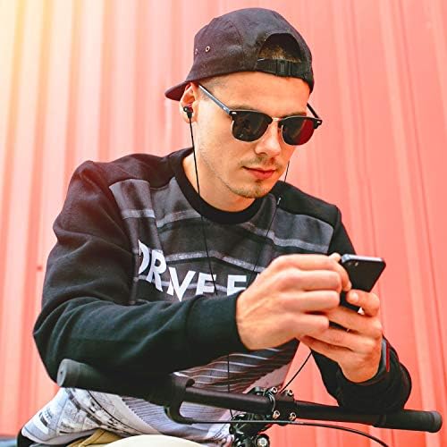 High-Resolution Dual Driver Hybrid Earphones with Mic – Superior In-Ear Sound Experience for Smartphones, PCs & Tablets – Tangle-Free Flat Noodle Cable – Lightweight Comfort & Dynamic Bass – Premium Audio Quality in Vibrant Yellow