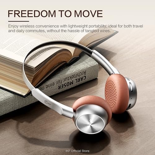 Nostalgic Retro Wireless Bluetooth Headphones – 60-Hour Battery Life, Lightweight Comfort, Built-in Microphone, Dual Device Pairing & Custom Sound App for an Immersive 80 s & 90 s Audio Adventure – Ideal for Active Music Enthusiasts and Daily Listening